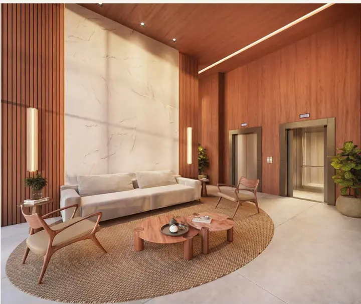 Perspectiva do lobby social
